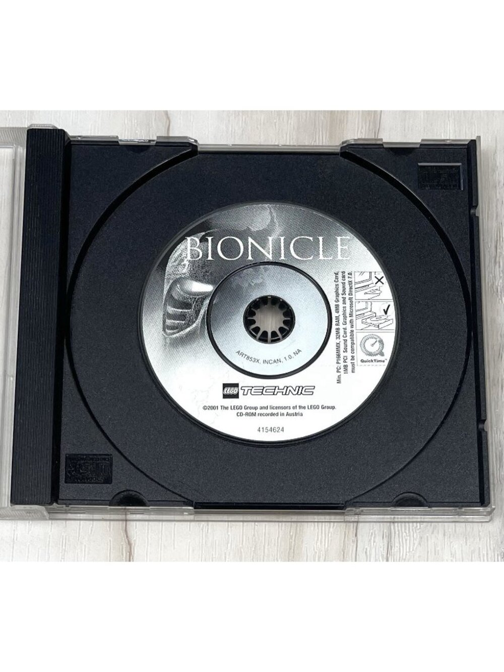 VTG 2001 LEGO Bionicle Technic Windows PC GAME Cd-Rom 4154624 *Disc Only*